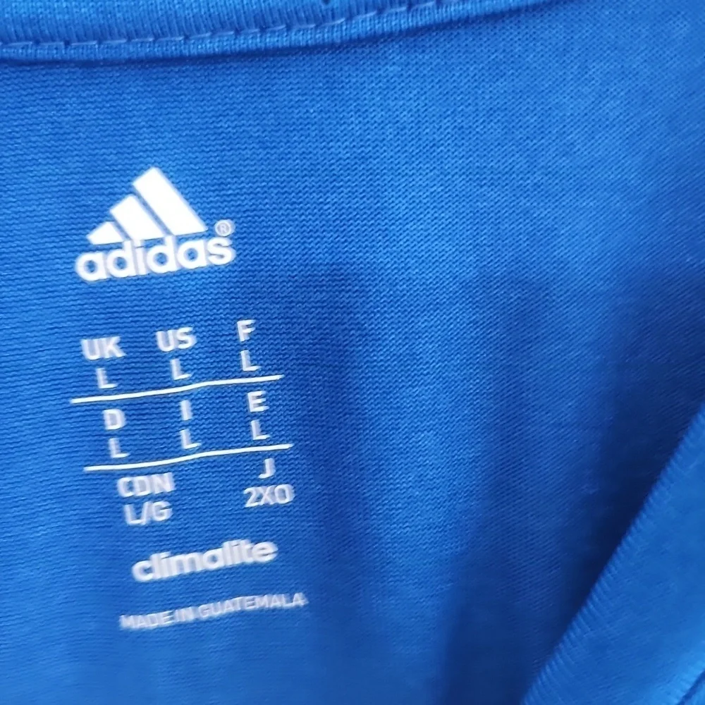Adidas Shirt Mens Climalite Large